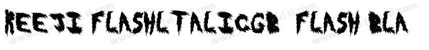 REEJI FlashltalicGB  Flash Black字体转换